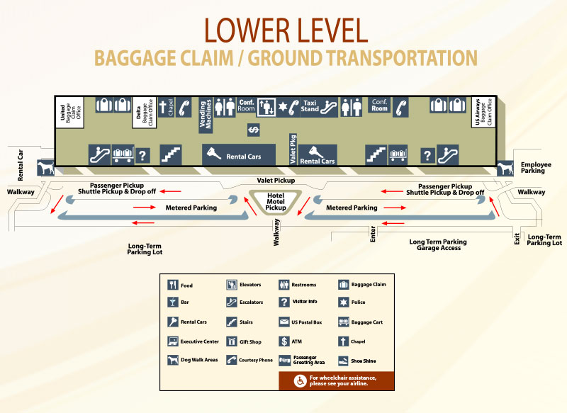 Terminal Maps – Piedmont Triad International Airport