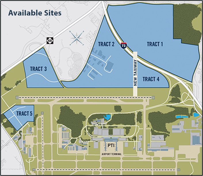 Available Sites | Piedmont Triad International Airport