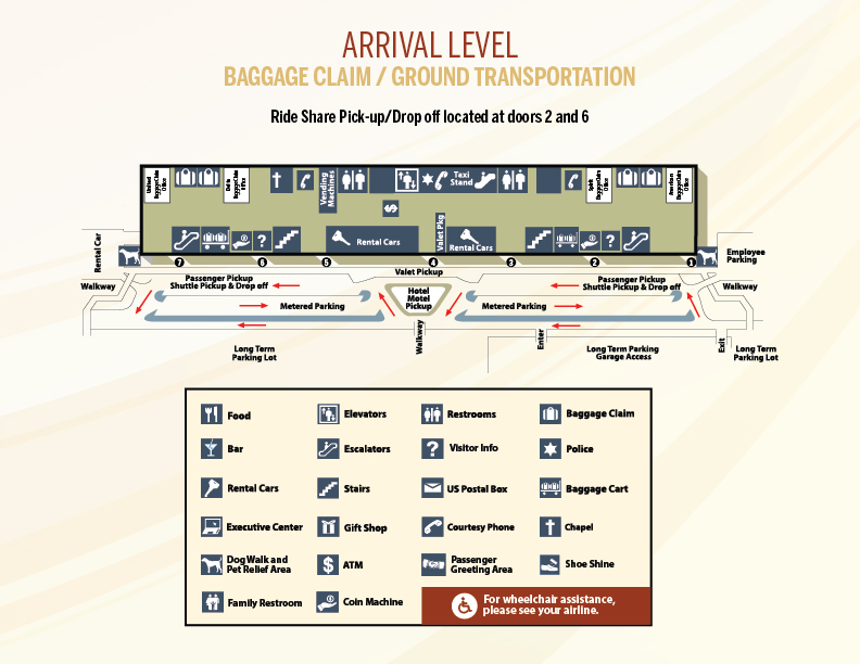 Terminal Maps Piedmont Triad International Airport