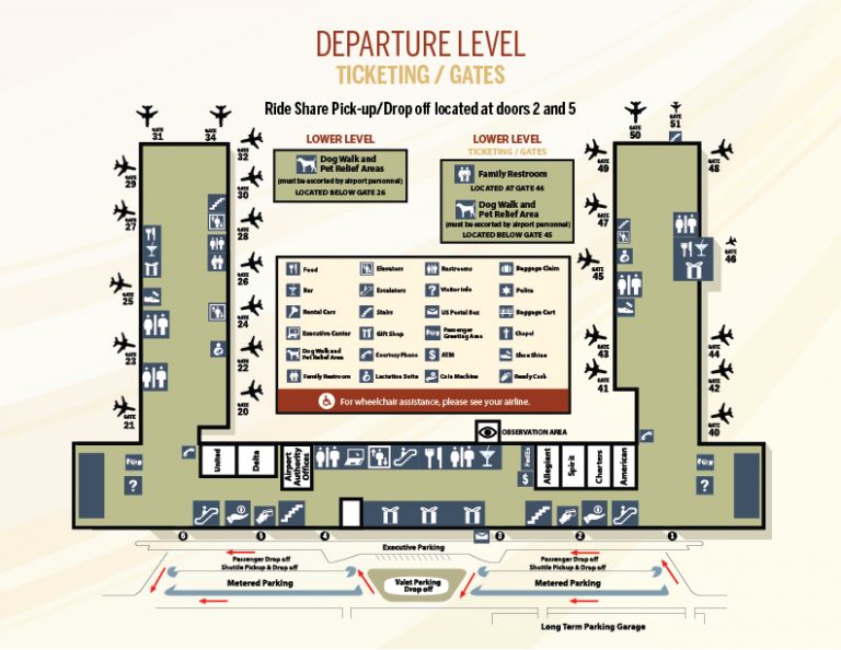 Terminal Maps – Piedmont Triad International Airport