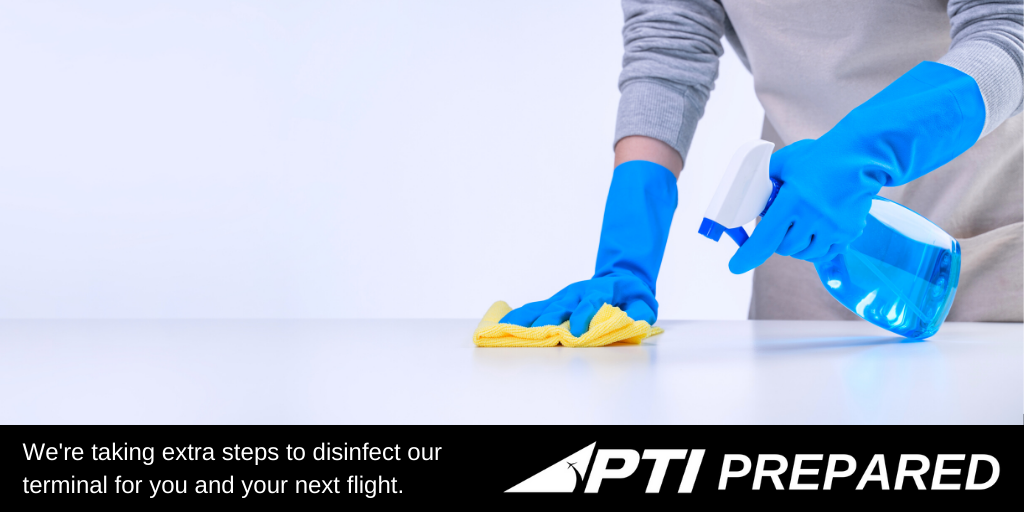 Twitter Post Graphic - Disinfecting