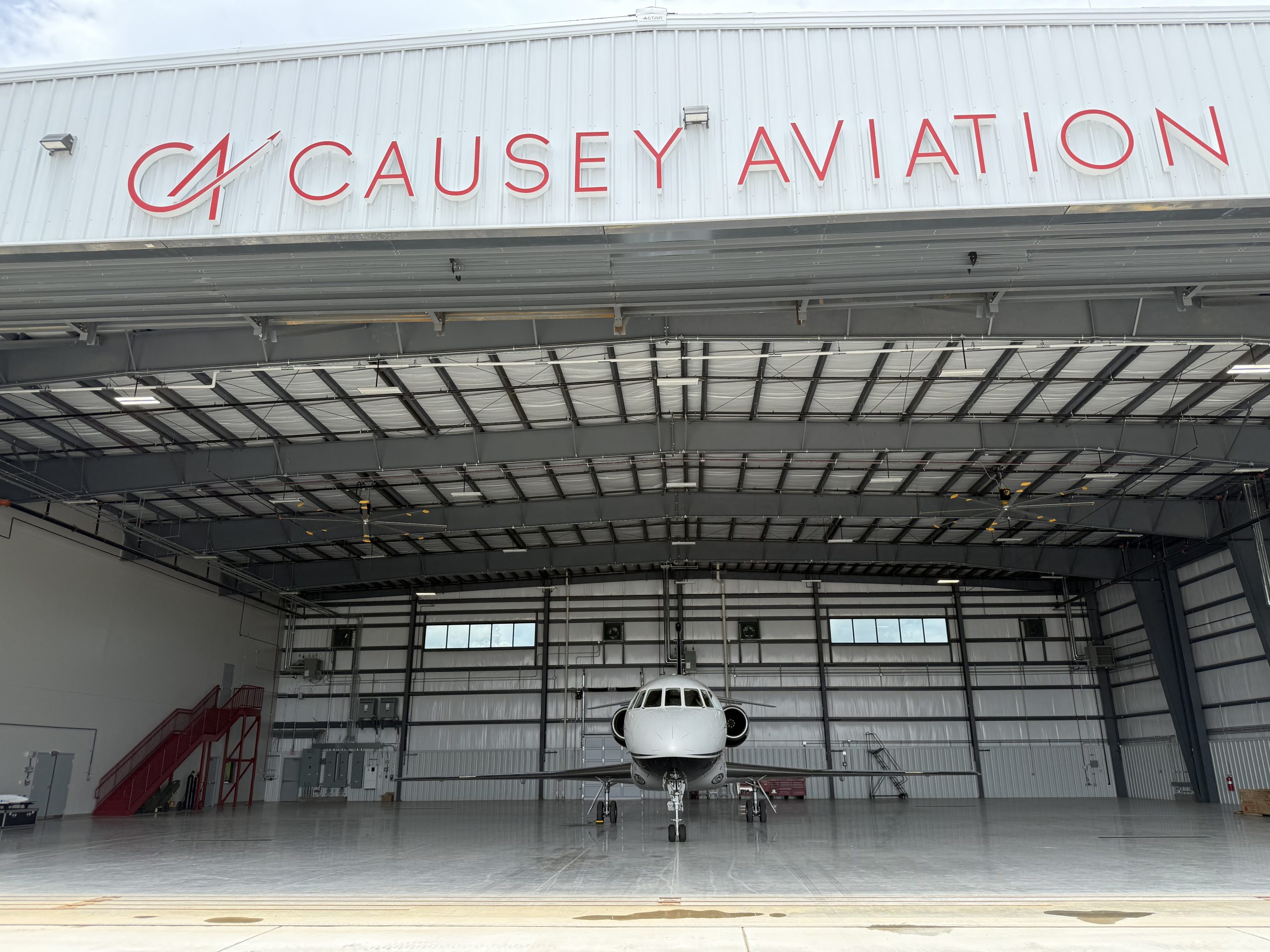 Causey Aviation hangar open