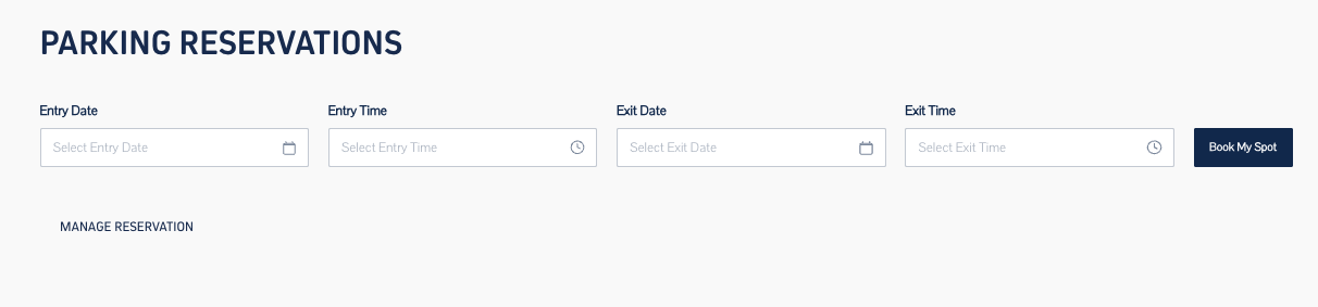 Easy Park travel dates