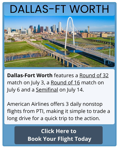 Dallas hosts world cup matches